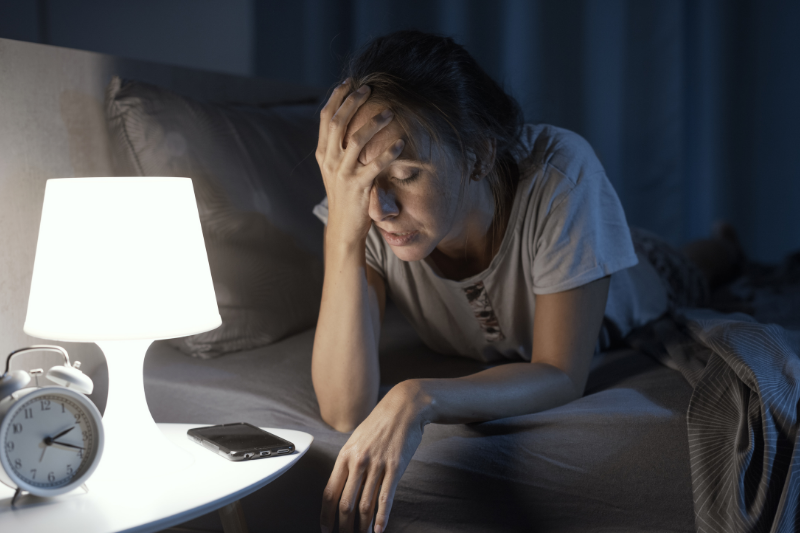 mất ngủ do rối loạn lo âu stress