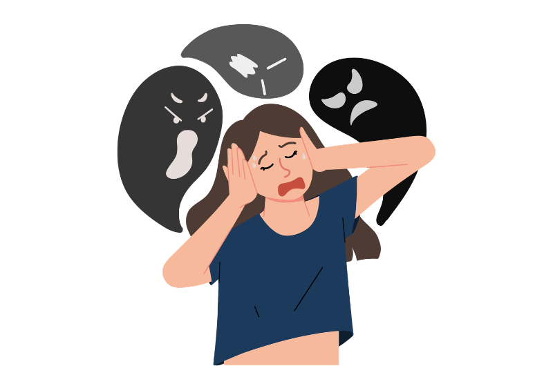 Người bệnh sẽ có cả các biểu hiện của trầm cảm và rối loạn lo âu