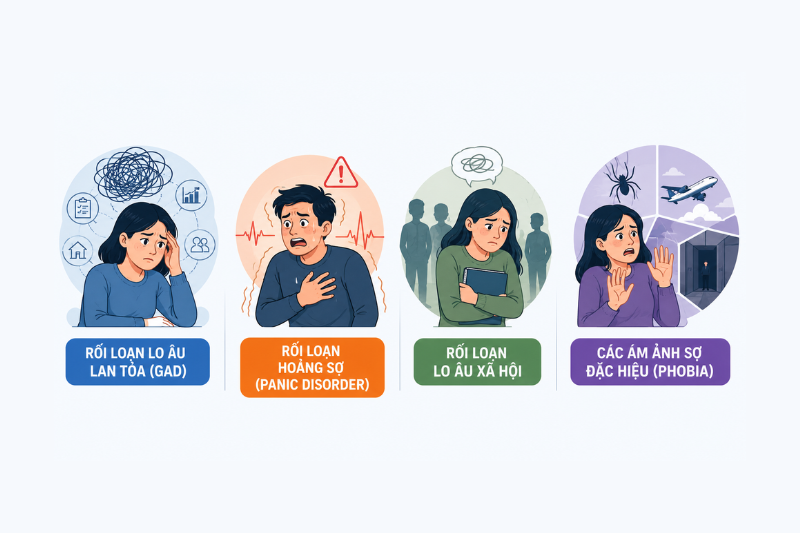 rối loạn lo âu có phải bệnh tâm thần không
